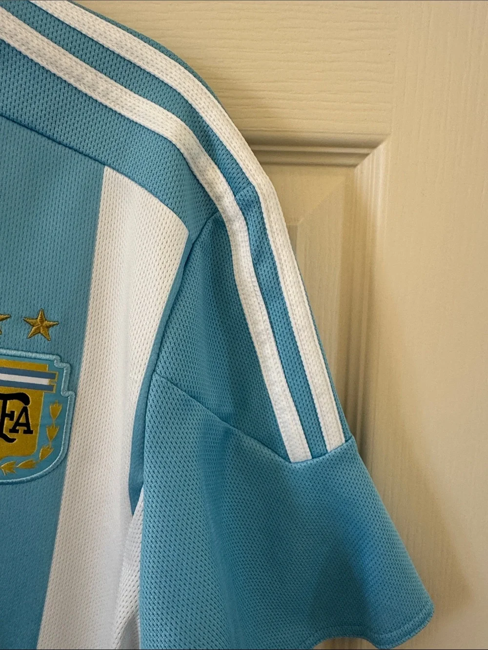 adidas Argentina Soccer Jersey - Light Blue & White